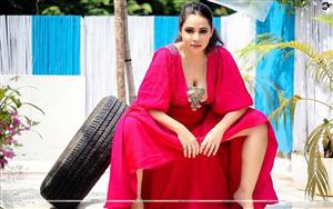 Maanvi Gagroo boldly poses in red attire